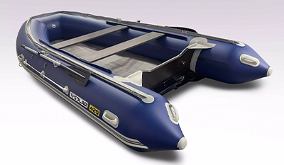1 Лодка надувная моторная Solar-420 jet tunnel