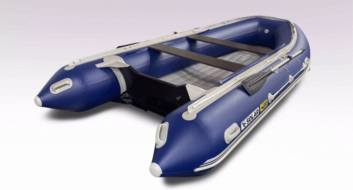Лодка надувная моторная Solar-420 jet tunnel