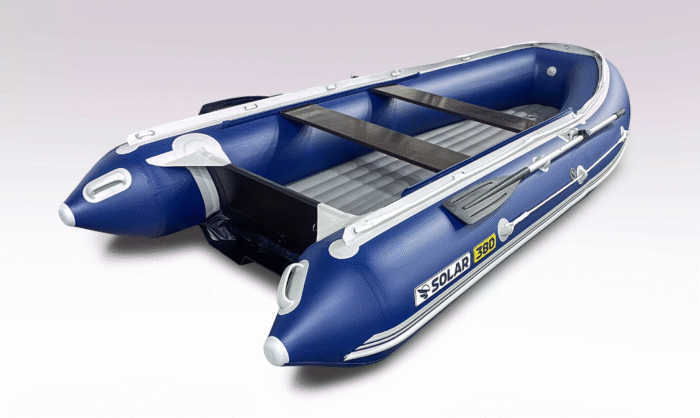 Лодка надувная моторная Solar-380 jet tunnel