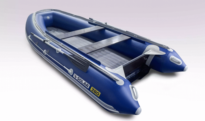 Лодка надувная моторная Solar-380 jet tunnel